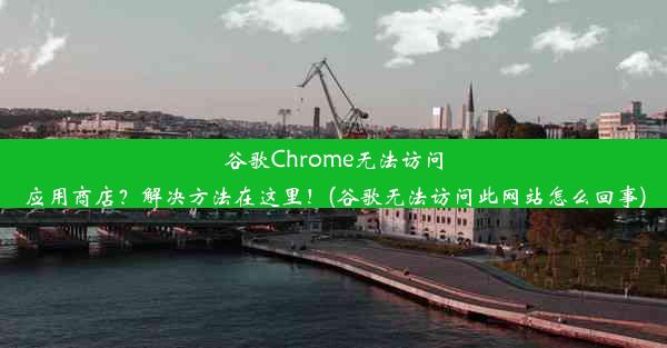 谷歌Chrome无法访问应用商店？解决方法在这里！(谷歌无法访问此网站怎么回事)