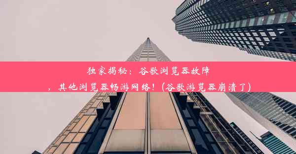 独家揭秘：谷歌浏览器故障，其他浏览器畅游网络！(谷歌游览器崩溃了)