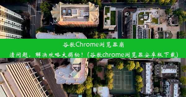 谷歌Chrome浏览器崩溃问题，解决攻略大揭秘！(谷歌chrome浏览器安卓版下载)