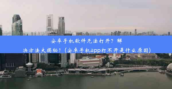 安卓手机软件无法打开？解决方法大揭秘！(安卓手机app打不开是什么原因)