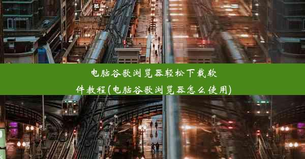 电脑谷歌浏览器轻松下载软件教程(电脑谷歌浏览器怎么使用)