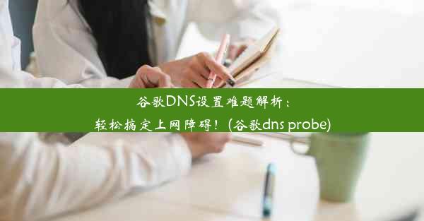 谷歌DNS设置难题解析：轻松搞定上网障碍！(谷歌dns probe)