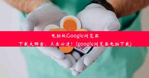 电脑版Google浏览器下载大解密：点击必进！(google浏览器电脑下载)