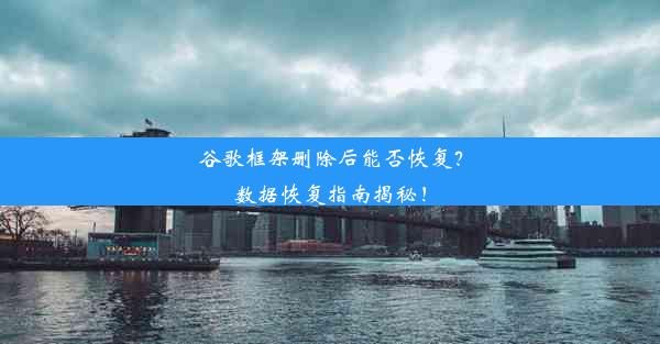 谷歌框架删除后能否恢复？数据恢复指南揭秘！