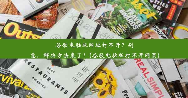 谷歌电脑版网址打不开？别急，解决方法来了！(谷歌电脑版打不开网页)