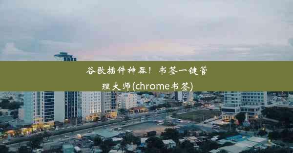 谷歌插件神器！书签一键管理大师(chrome书签)