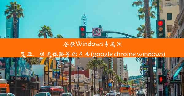 谷歌Windows专属浏览器，极速体验等你点击(google chrome windows)