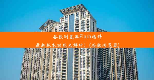 谷歌浏览器Flash插件最新版本功能大解析！(谷歌浏览器)