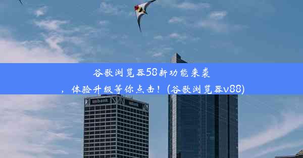 谷歌浏览器58新功能来袭，体验升级等你点击！(谷歌浏览器v88)