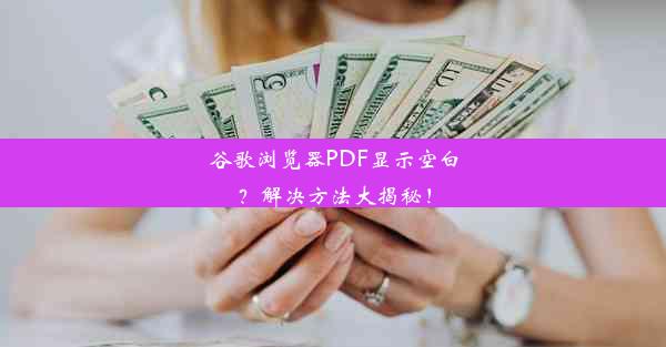 谷歌浏览器PDF显示空白？解决方法大揭秘！