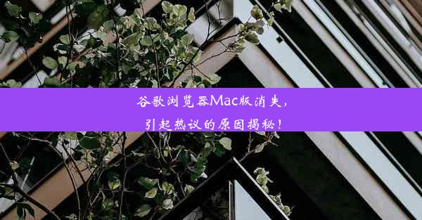 谷歌浏览器Mac版消失，引起热议的原因揭秘！