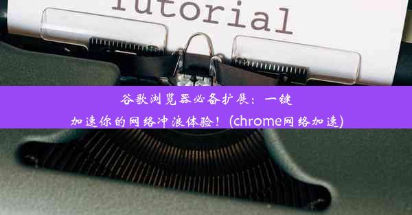 谷歌浏览器必备扩展：一键加速你的网络冲浪体验！(chrome网络加速)