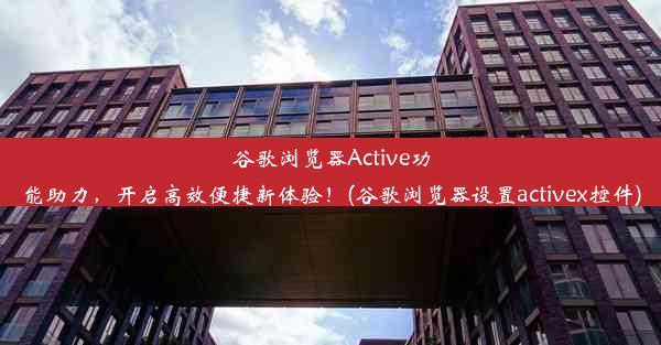 谷歌浏览器Active功能助力，开启高效便捷新体验！(谷歌浏览器设置activex控件)