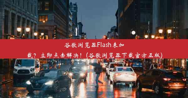 谷歌浏览器Flash未加载？立即点击解决！(谷歌浏览器下载官方正版)