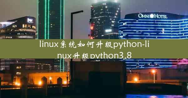 linux系统如何升级python-linux升级python3.8