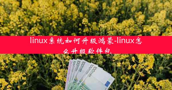 linux系统如何升级鸿蒙-linux怎么升级软件包