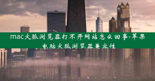 mac火狐浏览器打不开网站怎么回事-苹果电脑火狐浏览器兼容性