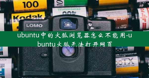 ubuntu中的火狐浏览器怎么不能用-ubuntu火狐无法打开网页