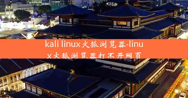 kali linux火狐浏览器-linux火狐浏览器打不开网页