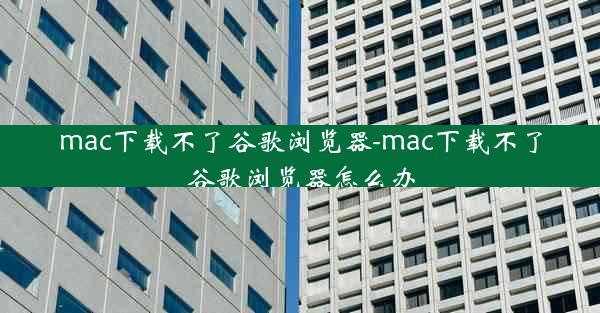 mac下载不了谷歌浏览器-mac下载不了谷歌浏览器怎么办