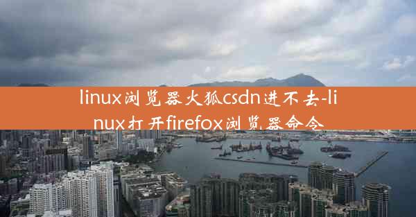 linux浏览器火狐csdn进不去-linux打开firefox浏览器命令